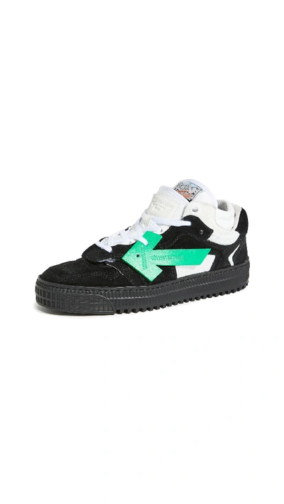 Shop Off-white 3.0 Low Sneakers In Black/green