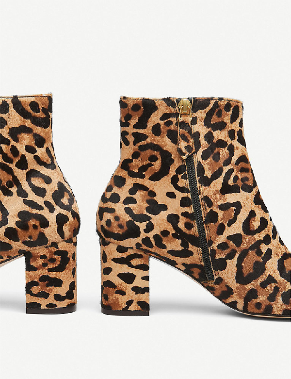 lk bennett leopard print boots