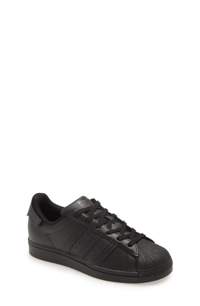 Shop Adidas Originals Superstar J Sneaker In Core Black/ White