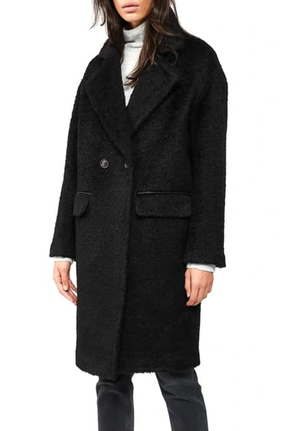 Shop Mackage Notch Collar Coat In Black