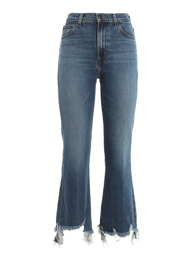 Shop J Brand Julia High Rise Jeans In Dark Wash