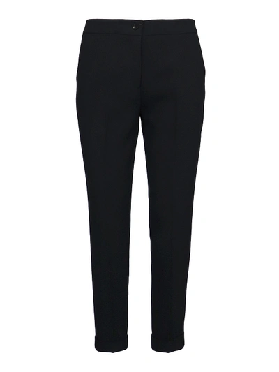 Shop Etro Milano Chino Trousers In Black