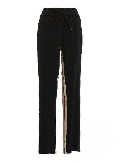 Shop N°21 Cady Pants With Contrasting Bands In Black