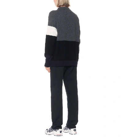 Shop Off-white Virgin Wool Sweater In Grey