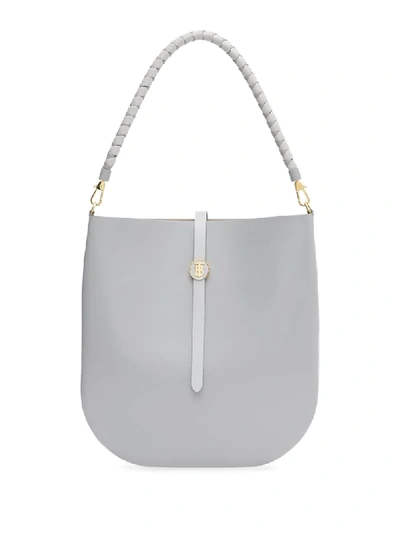 Shop Burberry Anne Tote Bag In Grey