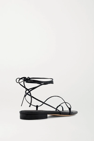 Shop Studio Amelia 1.1 Leather Sandals In Black
