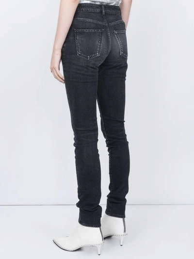 Shop Saint Laurent High Rise Skinny Jeans