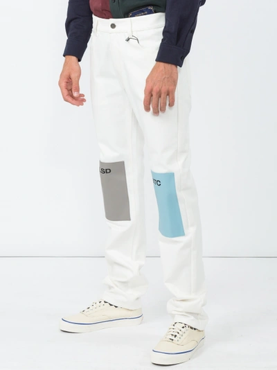 Shop Rafsimons Lsd Xtc Patch Fitted Jeans