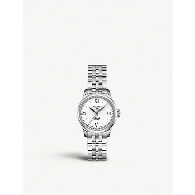 Shop Tissot Womens Silver T41.1.183.16 Le Locle Diamond Watch