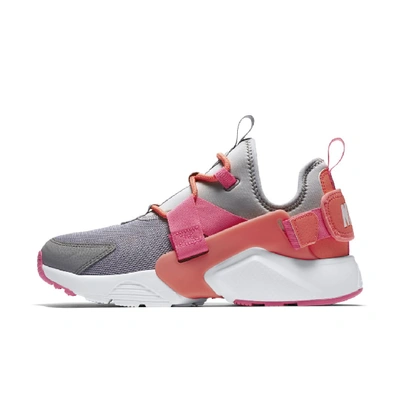 Shop Nike Air Huarache City Low Women's Shoe (atmosphere Grey) - Clearance Sale In Atmosphere Grey,hot Punch,white,hot Punch