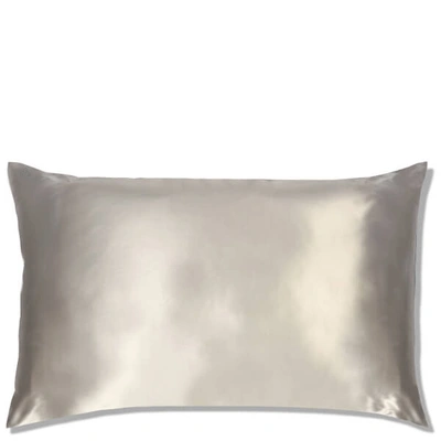 Shop Slip Silk Pillowcase King (various Colours) In Silver