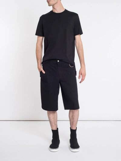 Shop Givenchy Destroyed Effect Shorts