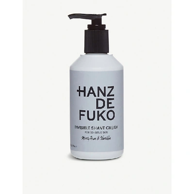 Shop Hanz De Fuko Invisible Shave Cream 237ml