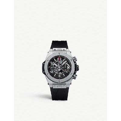 Shop Hublot 411.nx.1170.rx Big Bang Unico Titanium Watch In Black