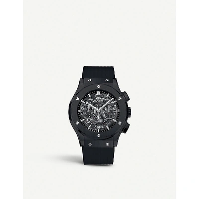 Shop Hublot 525.cm.0170.rx Classic Aerofusion Ceramic Watch In Black