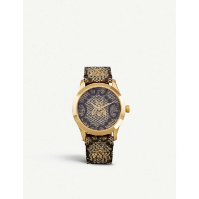 Shop Gucci Men's Ya1264068 G-timeless Gold Pvd Watch