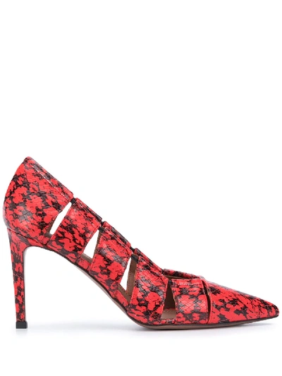 Shop L'autre Chose Pointed Toe Pumps In Red