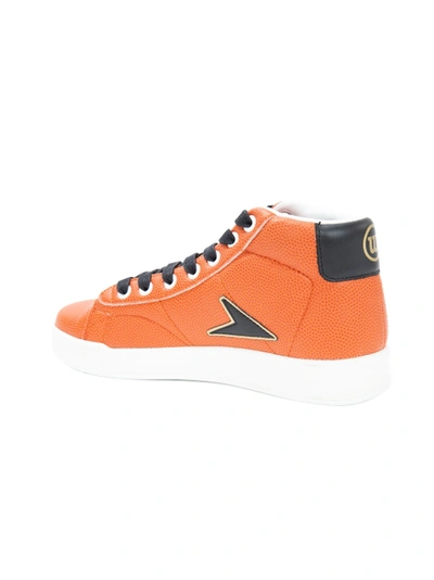 Shop Bata X Wilson John Wooden High Top Sneakers Orange