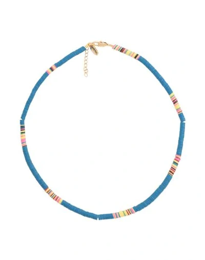 Shop Allthemust Necklaces In Blue