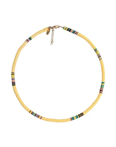 Shop Allthemust Necklaces In Yellow