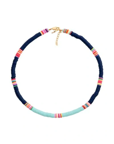 Shop Allthemust Necklace In Blue