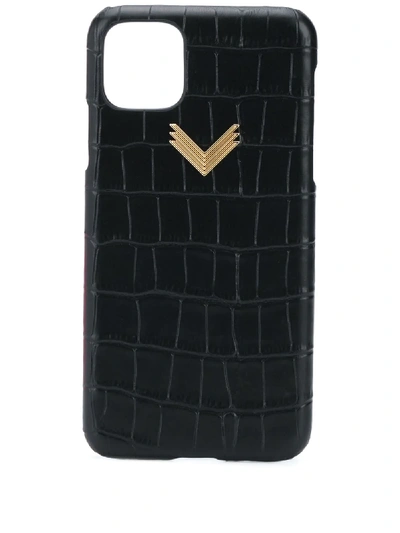 Shop Manokhi Logo-plaque Iphone 11 Pro Max Case In Black