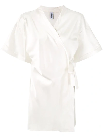 Shop Moschino Teddy Bear Kimono In White