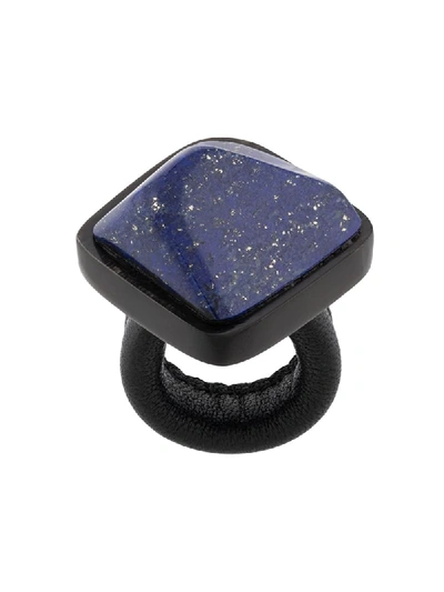 Monies Unique Oversized Ring In Blue
