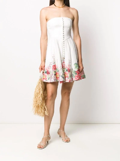 Shop Zimmermann Bellitude Floral-print Dress In White