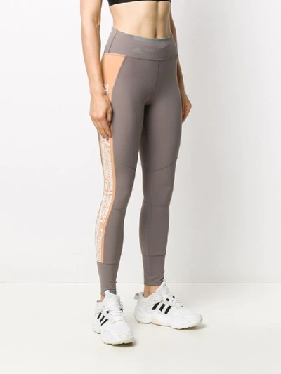 Shop Adidas By Stella Mccartney Heat.rdy Long Leggings In Grey