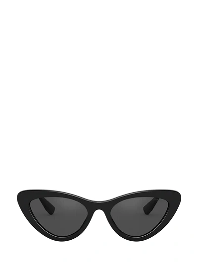 Shop Miu Miu Mu 01vs Black Sunglasses In 1ab5s0
