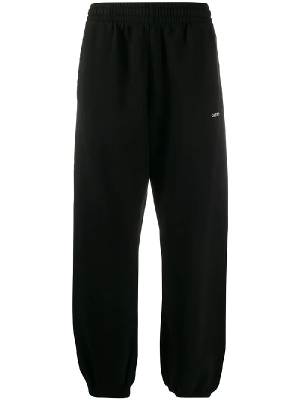 off white black track pants