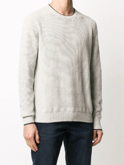 Shop Belstaff Crew Neck Jumper In Grey