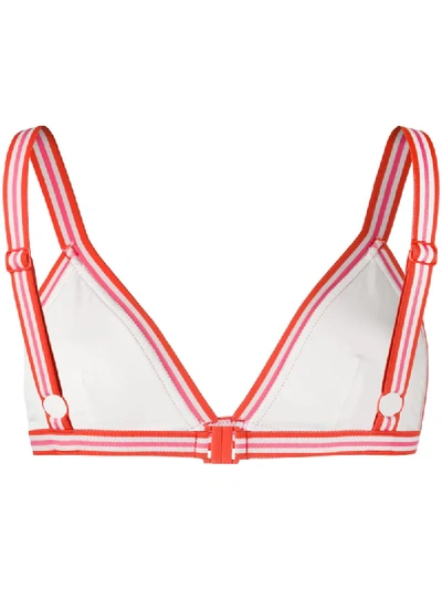 Shop Zimmermann Paisley-print Triangle Bikini Top In Orange