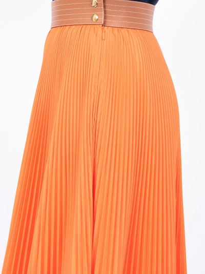 Shop Loewe Asymmetric Pleated Skirt