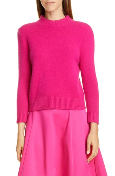 Shop Co Essentials Cashmere Crop Sweater In Pink