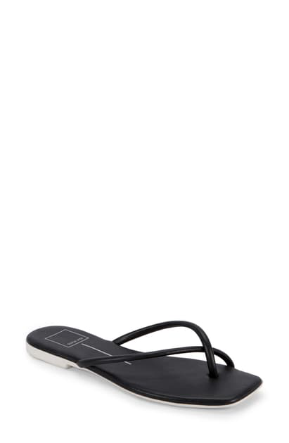 dolce vita black flip flops