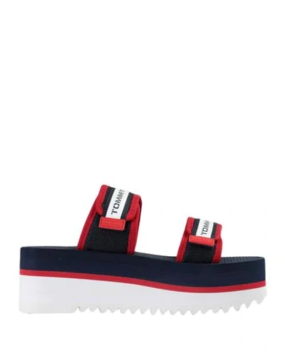 Shop Tommy Jeans Sandals In Dark Blue