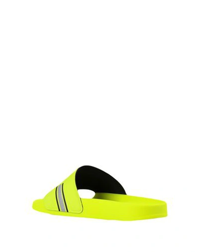 Shop Fila Oceano Neon Slipper Woman Sandals Acid Green Size 5.5 Textile Fibers