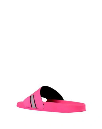 Shop Fila Oceano Neon Slipper Woman Sandals Fuchsia Size 9.5 Textile Fibers