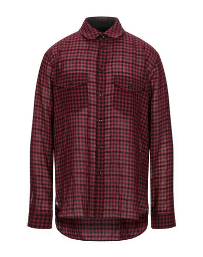 Shop Gucci Checked Shirt In Red