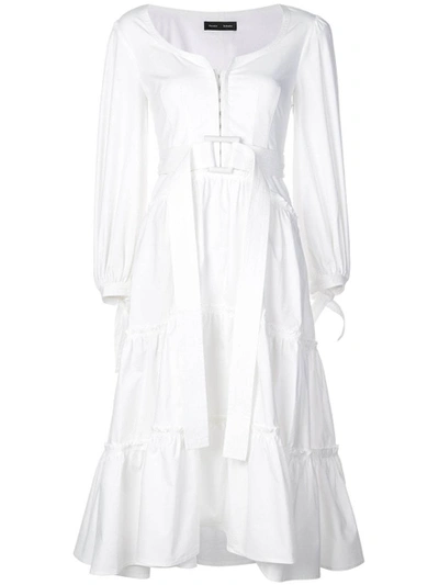 Shop Proenzaschouler Poplin Midi Dress White