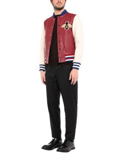 Shop Gucci Bomber In Maroon