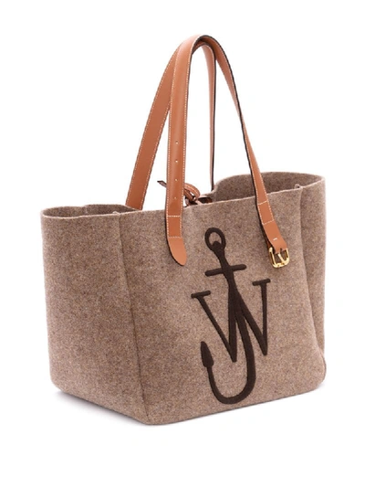 Shop Jw Anderson Belt Tote Bag In 190 Taupe