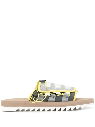 Shop Suicoke Dao-2 Sandals In Yellow