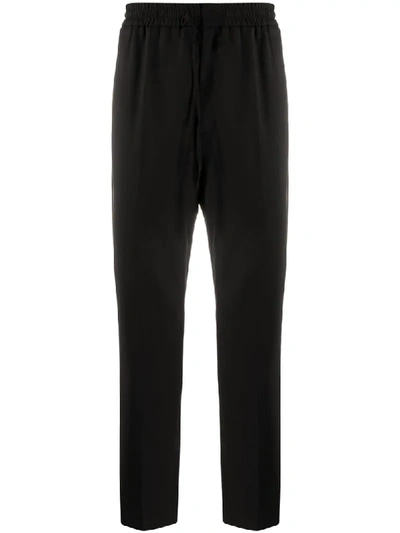 Shop Cmmn Swdn Straight Leg Trousers In Black