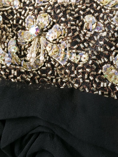 Pre-owned Dolce & Gabbana Gerafftes Kleid In Black