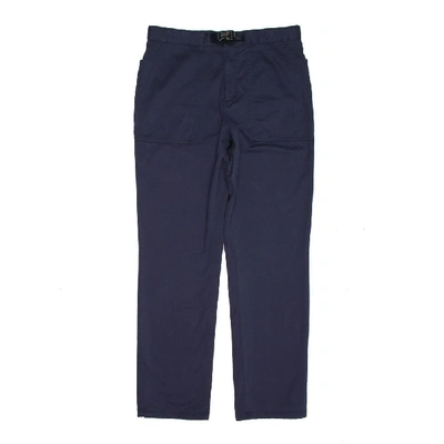 Shop Norse Projects Laurtis Brushed Cargo Pants In Navy