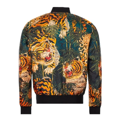 Shop Dsquared2 Jacket Tiger Print In Orange