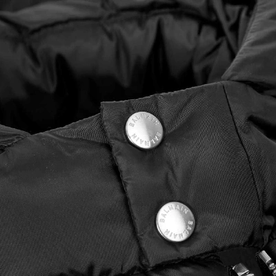 Shop Balmain Down Jacket In Black